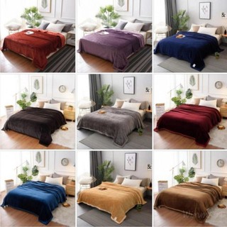 Chăn nhung muji xuất nhật siêu mềm mịn 2mx 2m3 đủ màu gấp gọn gàng