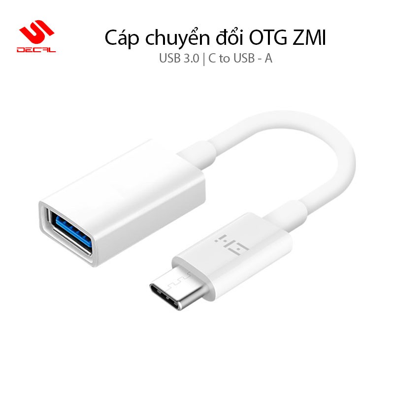Cáp chuyển đổi OTG từ Type-C sang USB ZMI Model AL271