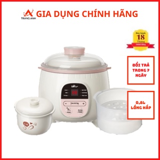 Nồi nấu chậm Bear 0,8L SUBE001 (có lồng hấp) chính hãng