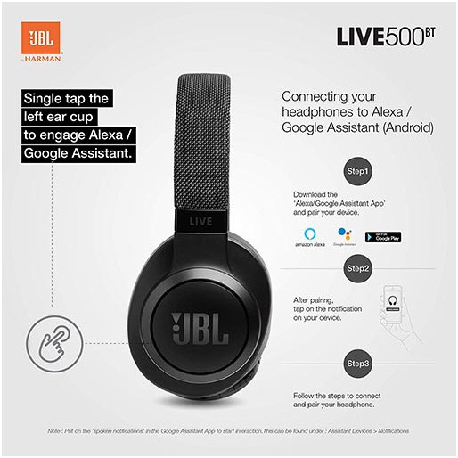 TAI NGHE BLUETOOTH JBL LIVE 500BT (NEW SEAL) - Tai nghe không dây chụp tai