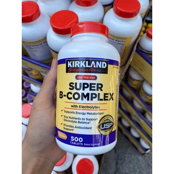 Viên Uống Super B Complex Kirkland 500 Viên ( Date 11/2023 )