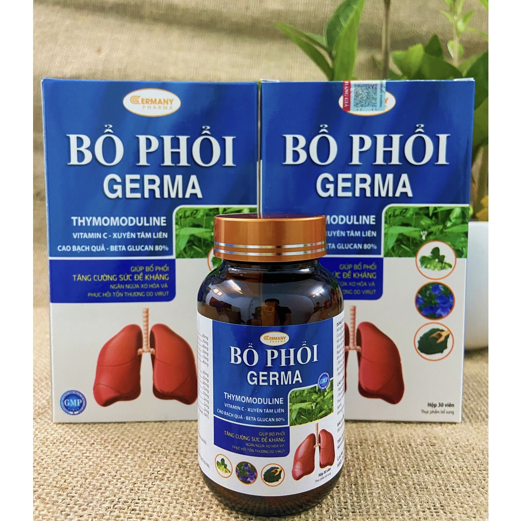 Bổ Phổi GERMA - Giúp bổ phổi, phục hồi chức năng phổi sau covid, tăng cường sức đề kháng (H/ 30 viên)