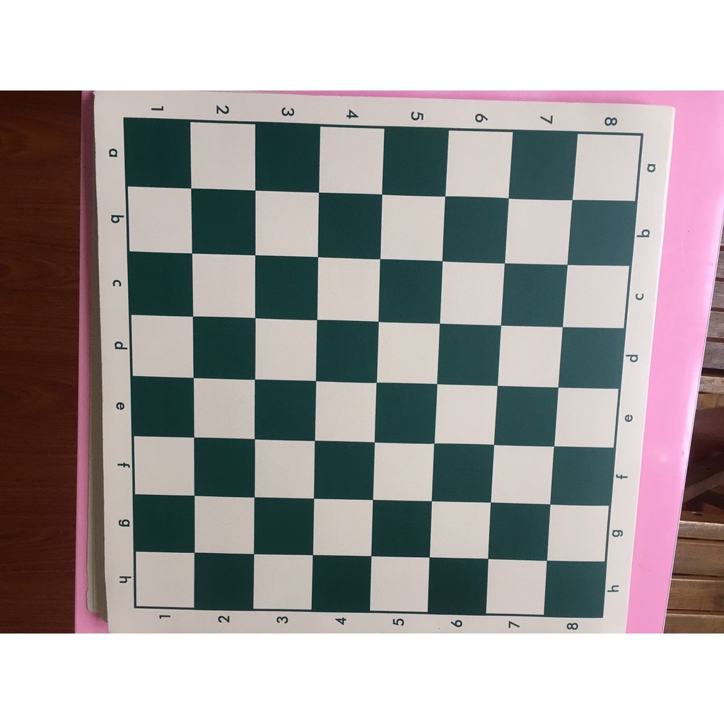 Bàn cờ vua bằng da kích thước tiêu chuẩn 45cm * 45cm thích hợp thi đấu chuyên nghiệp quốc tế - bền đẹp