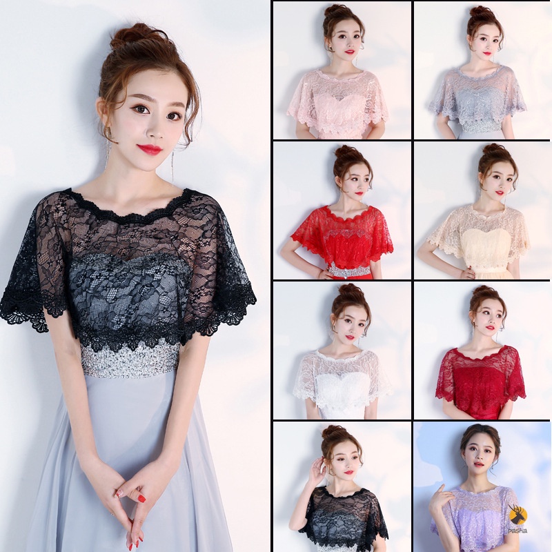 Khăn choàng ren mỏng cho cô dâu