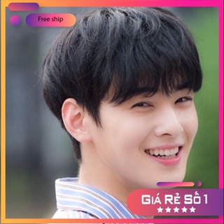 Bộ tóc giả nam nguyên đầu , tóc giả nam cao cấp chất liệu tơ mềm mượt tóc thật + tặng kèm lưới ONLINE_SHOPPING_1102