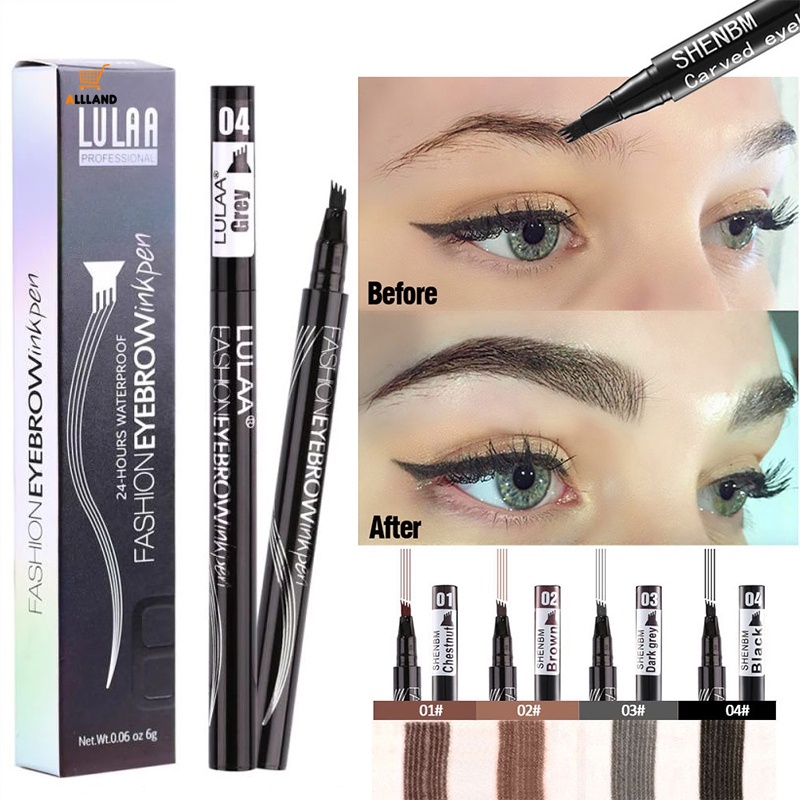 [Hàng mới về] Bút kẻ lông mày dạng lỏng chống thấm nước lâu trôi không nhòe tiện dụng có 4 màu tùy chọn