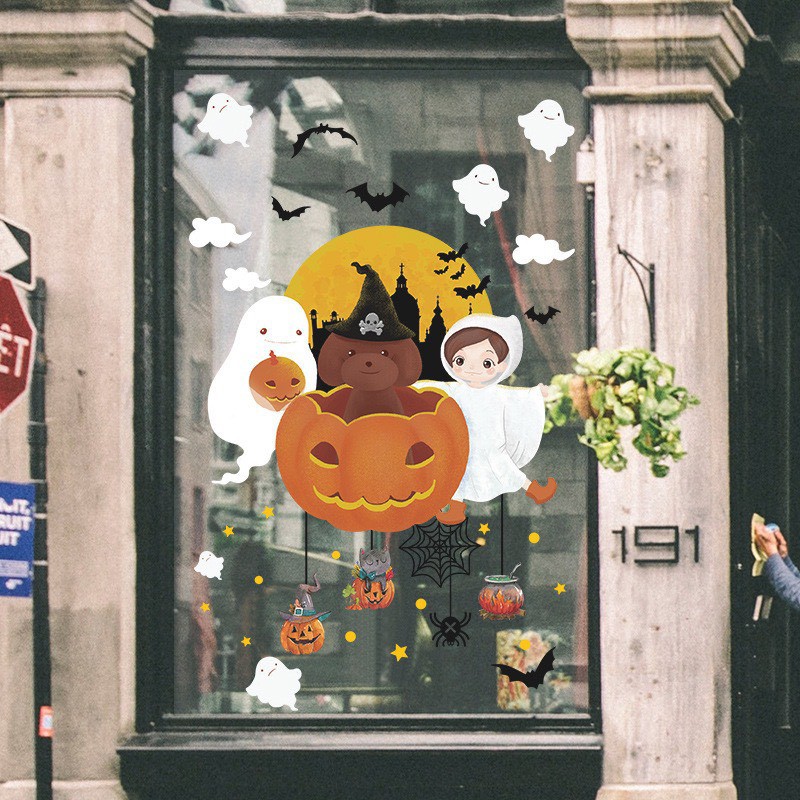 Halloween Decal dán tường Thiên Thần Bóng Đêm