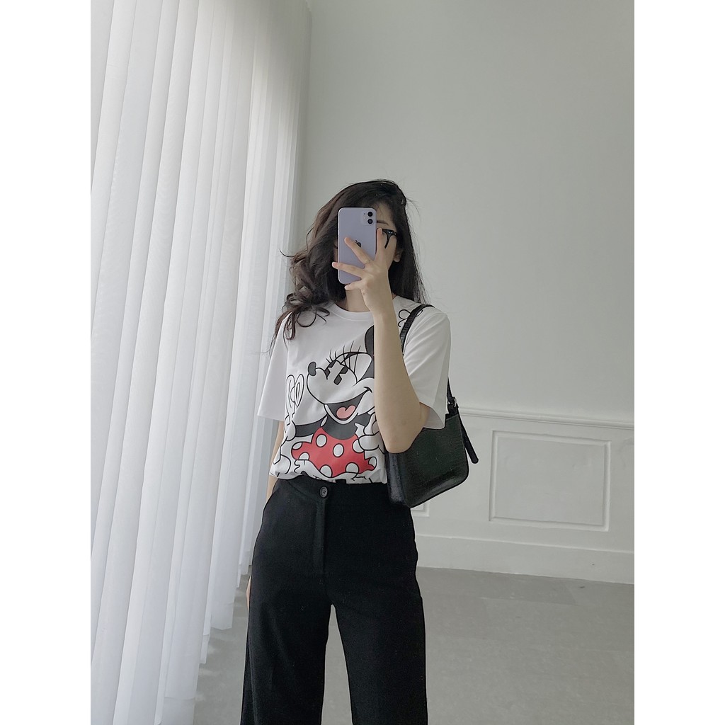 Quần tây ống rộng Cullotete veromoda trơn cạp cao trẻ trung, thanh lịch LXK77408 | BigBuy360 - bigbuy360.vn