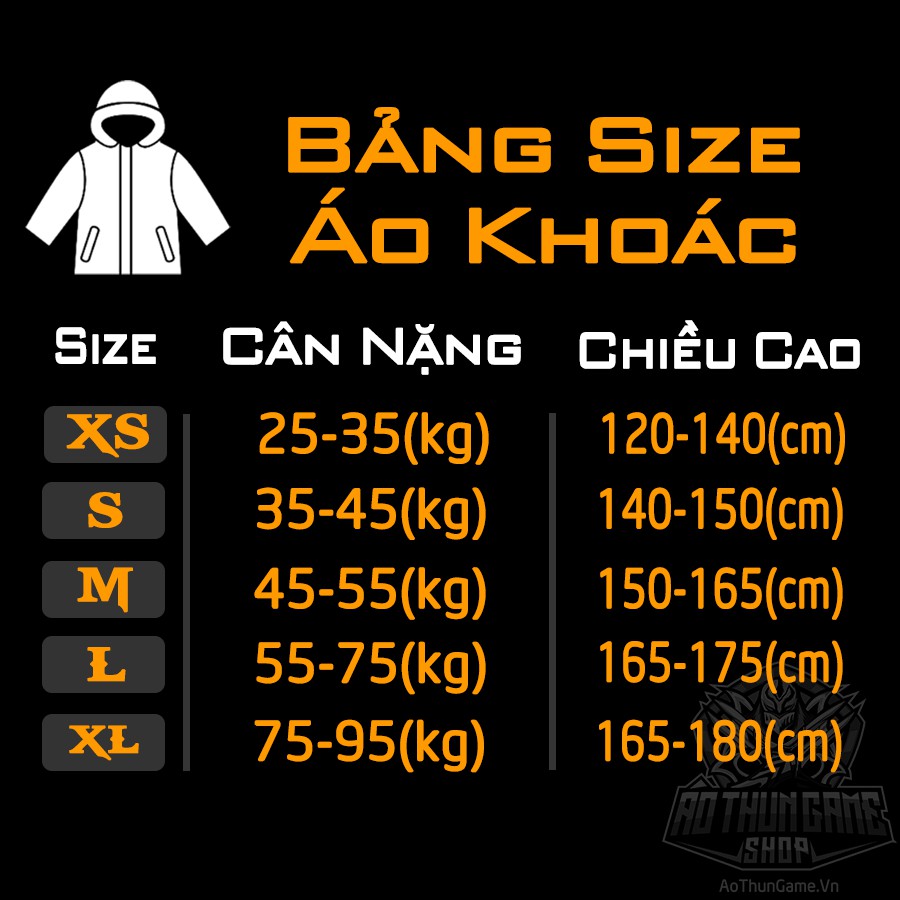 Áo khoác hoodie liên quân mobile 3D Đen Nakroth khiêu chiến AIC Full | Shop AoThunGameVn