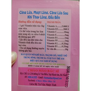 Combo 2 gói Bột vitamin cho chim