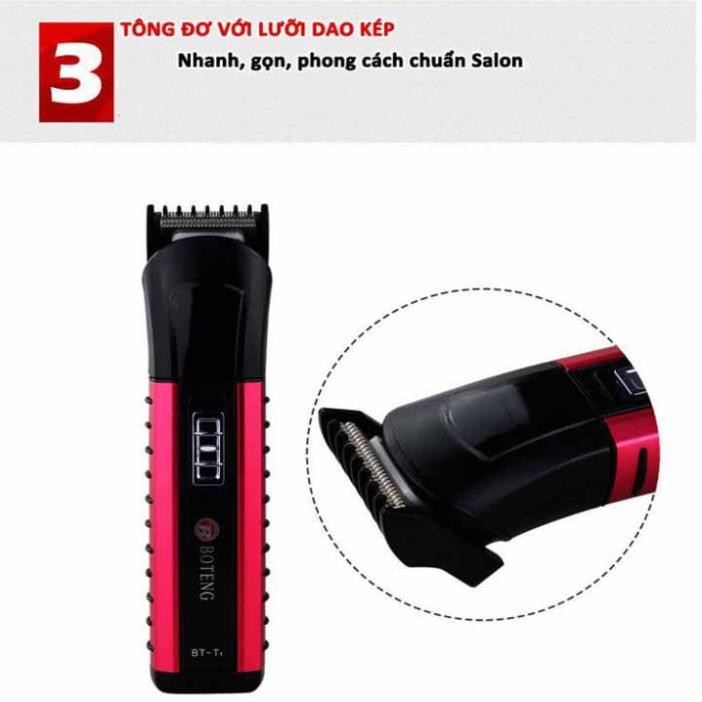 Máy cạo râu kiêm tông đơ cắt tóc BTT1 Tặng vòng tay tùy hưu