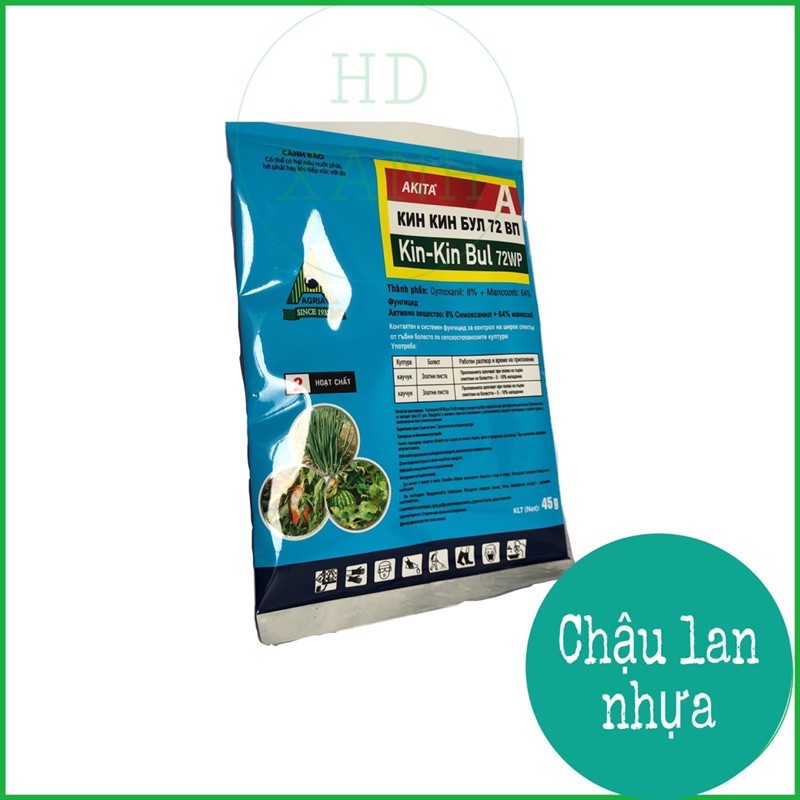 [ GIÁ DÙNG THỬ ] Chế phẩm trừ nấm bệnh cây trồng kin kin bul 45g nhập khẩu bulgari