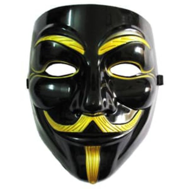 Mặt nạ Hacker đen. Hoá trang Halloween