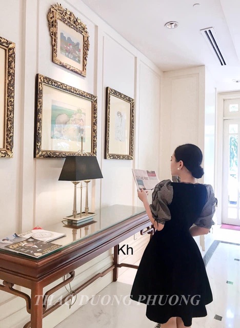 Váy Nhung Bi Dự Tiệc Sang Chảnh