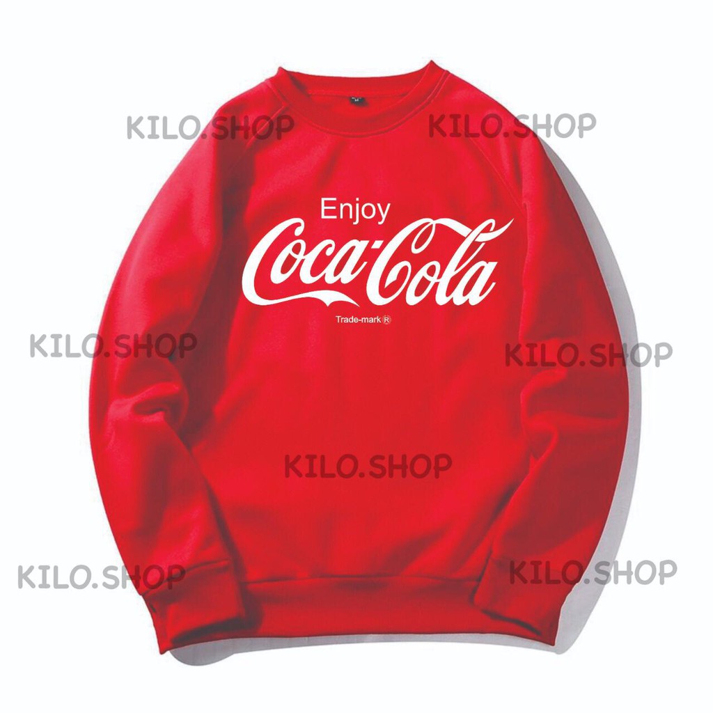 Áo Sweater In Hình Coca Cola Thời Trang Cho Nam