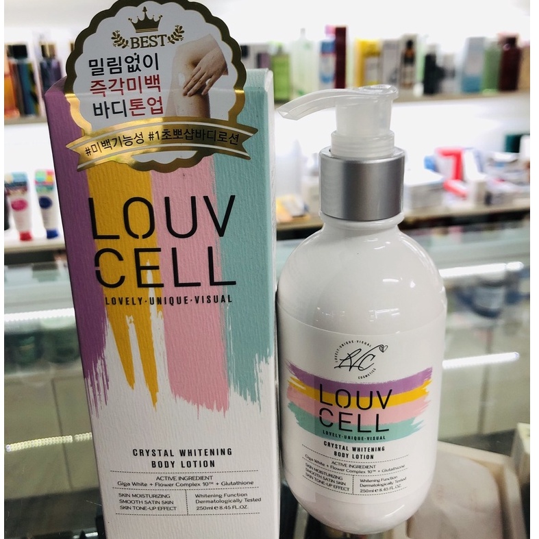 Dưỡng Thể Trắng Da LOUV CELL Crystal Whitening Body Lotion