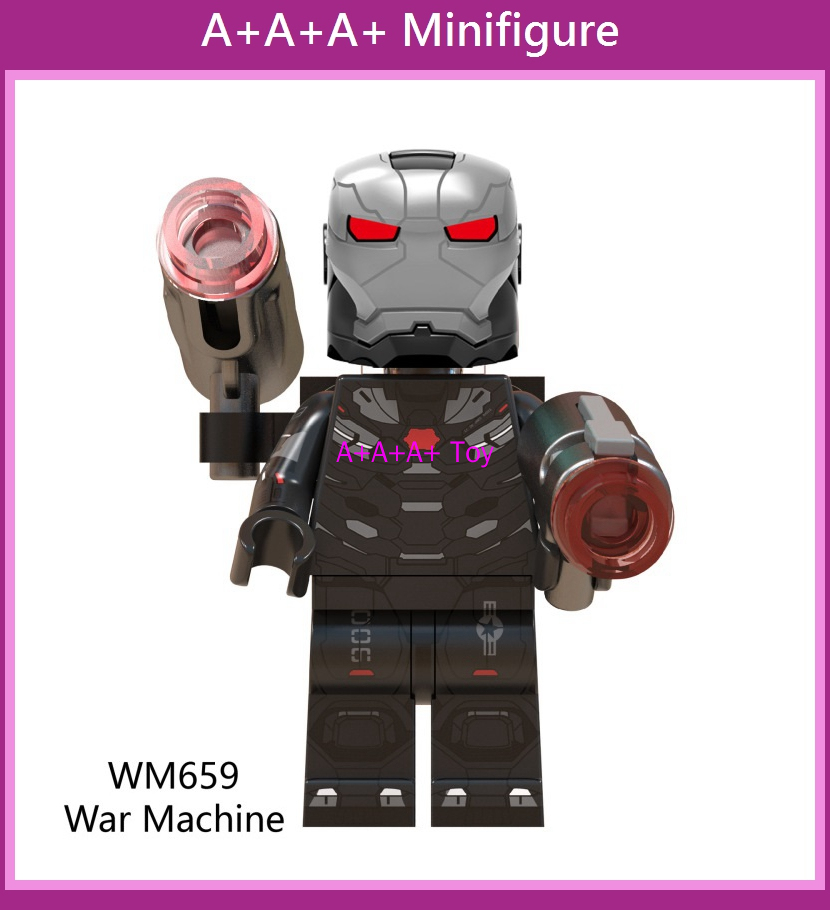 WM6056 Thor Captain Marvel Iron Man War Machine Minifigures Building Blocks Toys