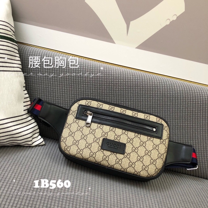 Túi đeo ngực/đeo chéo nam thương hiệu Gucci GC/GG cao cấp có 2 màu
