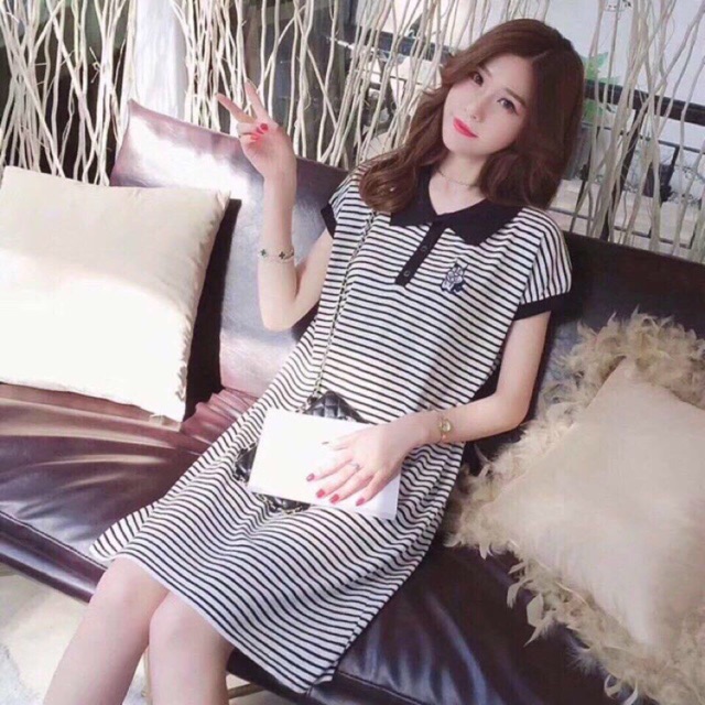 Váy len kẻ motoghi- hàng quảng châu