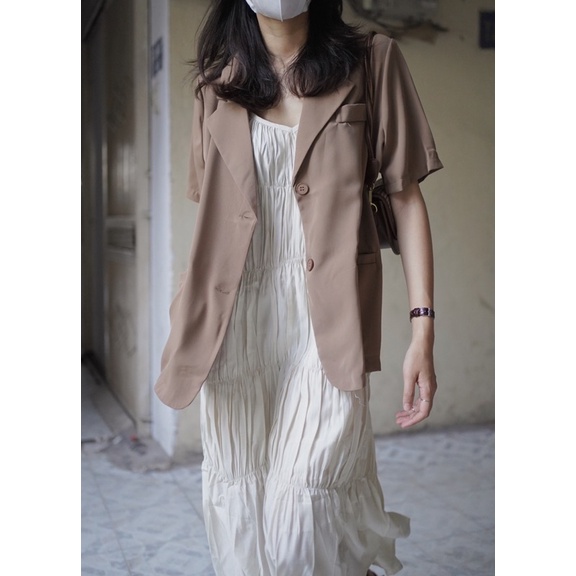 [Mã SKAMCLU7 giảm 10% tối đa 50K đơn 0Đ] blazer ngắn tay 7321 | BigBuy360 - bigbuy360.vn