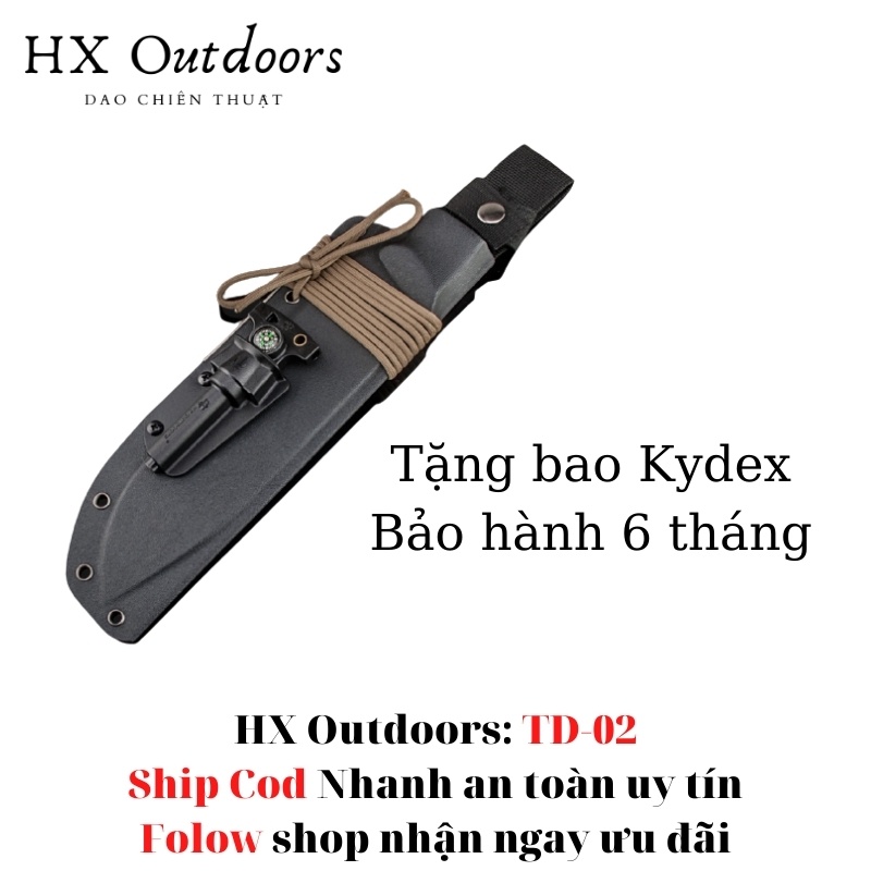 Hx Outdoors TD02  Dụng Cụ Sinh Tồn Dao chiến thuật phượt cắm trại ngoài trời