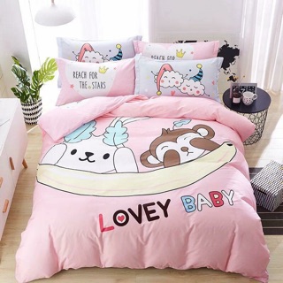 Bộ chăn ga gối cotton 100% nhập khẩu