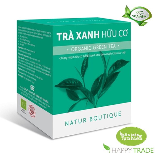 Trà xanh hữu cơ FITO (hộp 20 túi lọc)