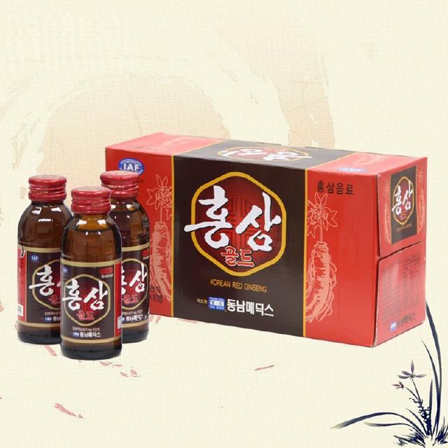 Nước hồng sâm & đoong trùng nguyên chất hàn quốc,hộp 10 chai x 100ml
