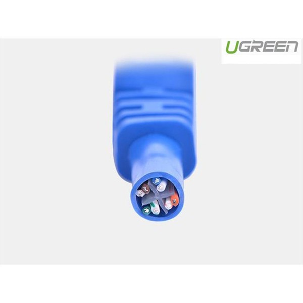 Cáp mạng Cat6 tròn màu Xanh UGREEN 11203 - Hàng chính hãng