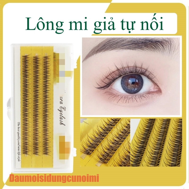 Lông Mi Giả Chùm Đuôi Cá Nesura Hàn Quốc, Mi Giả Tự Nối Dạng Chùm Duoica/12D/0.07/C, Độ Dày 0.07, Độ Dài 9 - 12Mm