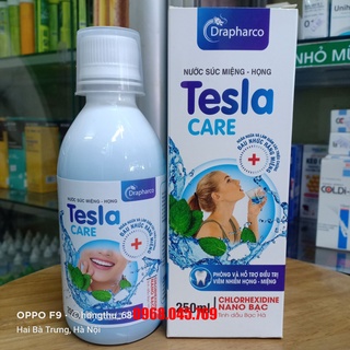 Nước súc miệng - họng tesla care chai 250ml