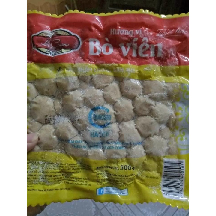 Tôm viên/cá viên/bò viên/ rau củ viên lacusina 500g ( Giao hàng HN)