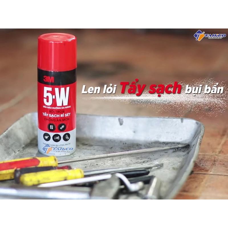 Chất tẩy rửa, bôi trơn, chống rỉ sét 3M 5 Way 400ml