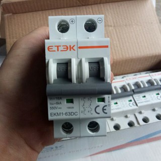 PTVSOLAR- Cầu dao tự động CB DC 63A 500VDC/ 550VDC 2P chuyên dụng Solar ETEK