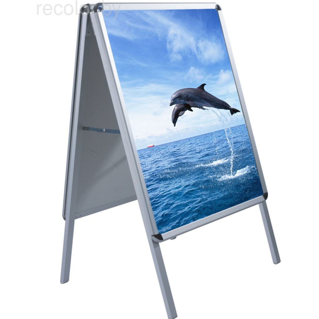 [Nhập khẩu chính hãng] Bảng biển chỉ dẫn chữ A hai mặt bằng nhôm khổ A1 60x85cm