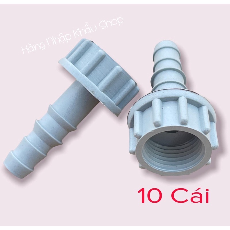 Bộ 10 Cái Nối ống 8 ly 10 ly ren trong 17 PVC