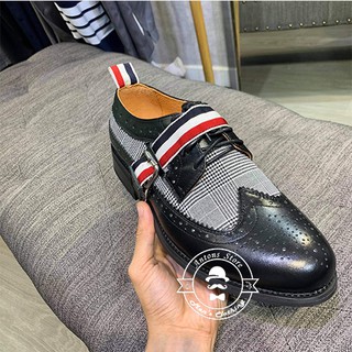 Giày  Buộc Dây Vải Kẻ
