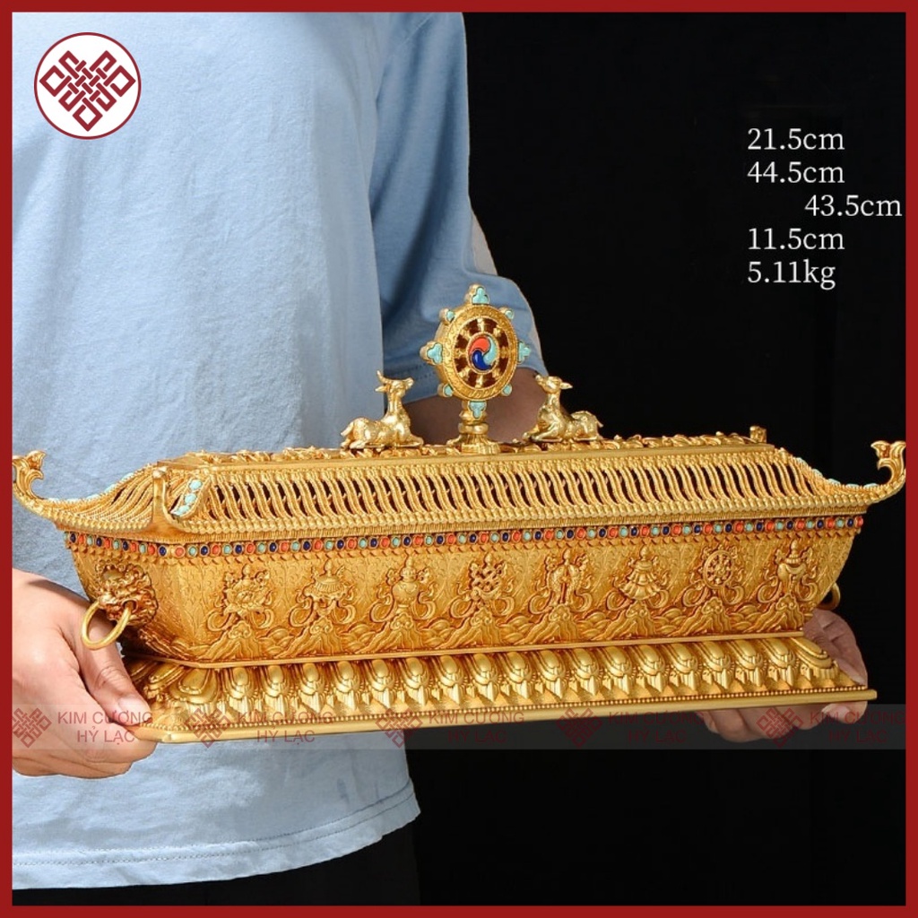 Lư Xông Trầm Bát Cát Tường Mật Tông [Kim Cương Hỷ Lạc] Đồng