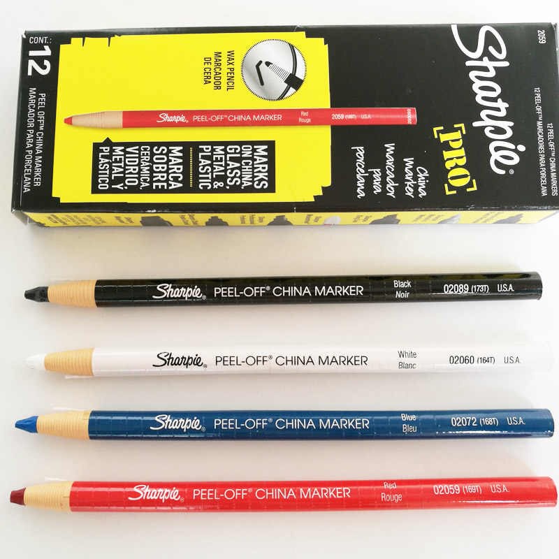 Bút chì dầu dạng xé vẽ đa chất liệu Sharpie Peel-Off China Marker 2.0mm (Cây lẻ)