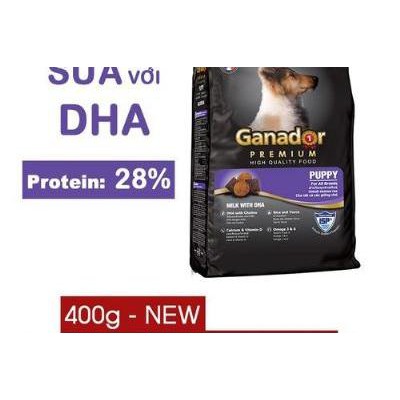 Thức Ăn Cho Chó Con Ganador Puppy 400g Hạt Khô Vị Sữa Và DHA