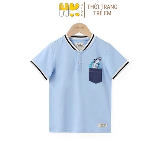 Áo phông bé trai HK KIDS cộc tay thời trang mùa hè size cho bé từ 4 đến 15 tuổi chất cotton cao cấp chính hãng (AKL8020)