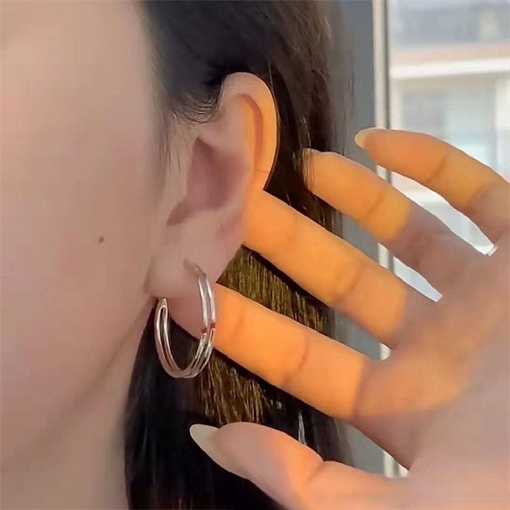 Bông Tai Khắc Họa Tiết Thời Trang Hip hop