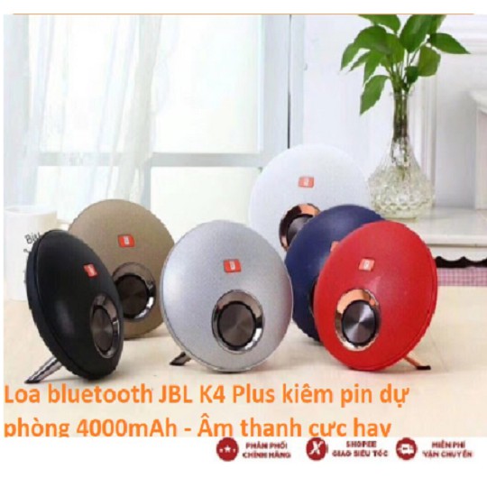 JBL + LOA BLUTOOTH K4 kiêm pin dự phòng 4000mAh - Âm thanh cực hay