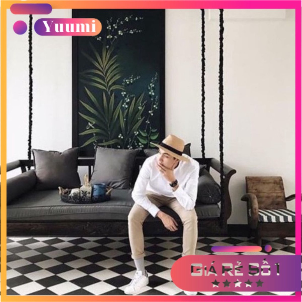 Mũ cói phớt đi biển đầy nam tính Nón cói thời trang Yuumi official