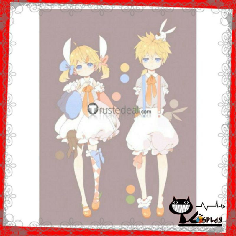 [Sẵn] Wig/tóc giả cosplay Kagamine Rin và Kagamine Len ver kid - Voicaloid màu vàng tại Miu Cosplay