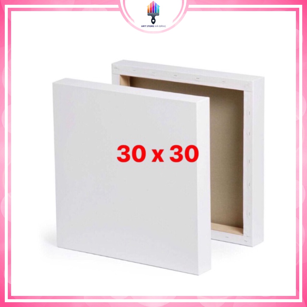 Toan vẽ tranh, canvas. Khung bố kt 30-30&lt;3 loại xịn, căng chắc chắn gỗ đẹp, tặng kèm đinh 3 chân