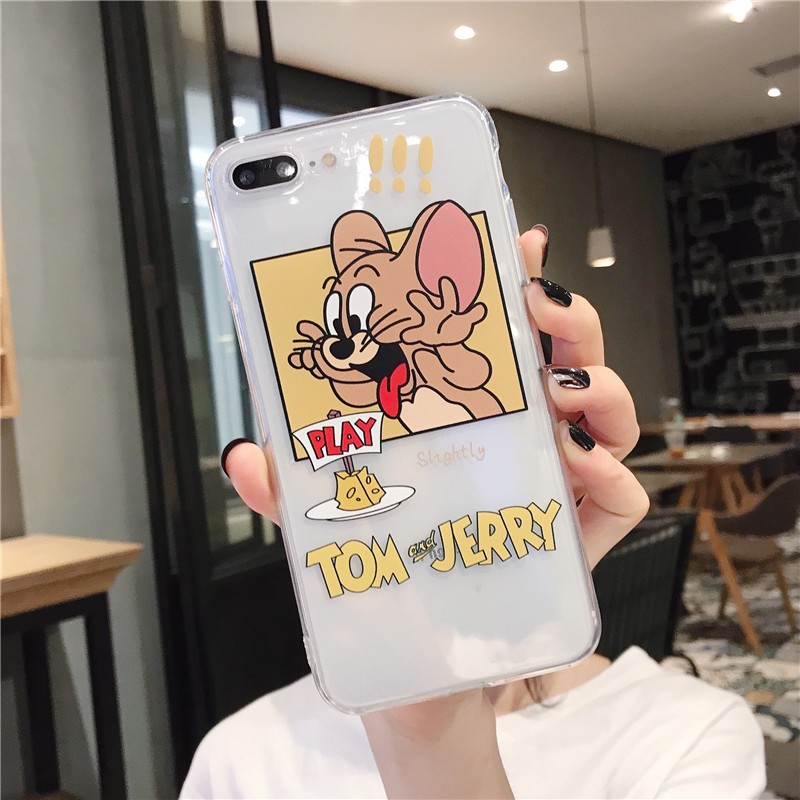 Ốp Lưng Tom Và Jerry Dễ Thương Nhiều Mẫu Mã Cho Điện Thoại Iphone Samsung Grand Prime A20 Oppo A7 F5 F7 F9 A3s Vivo Y91 Y93 Y95 V15pro