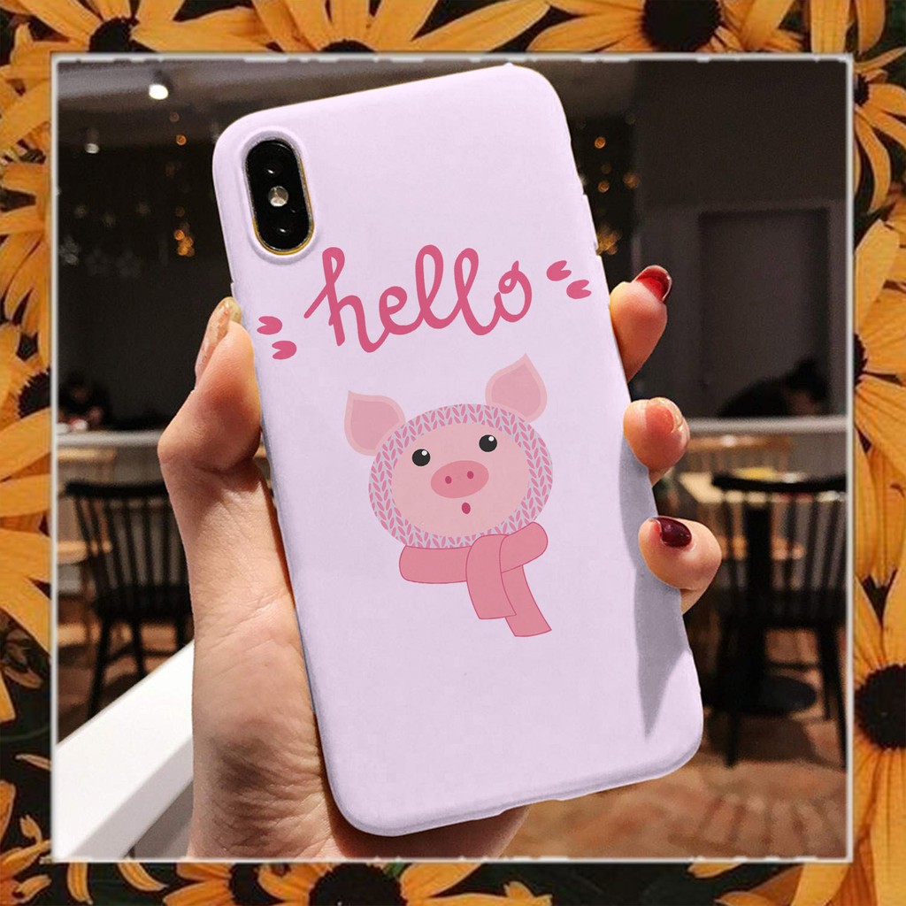 [Freeship toàn quốc từ 50k] Ốp lưng 3D in hình Hello Heo cho Iphone