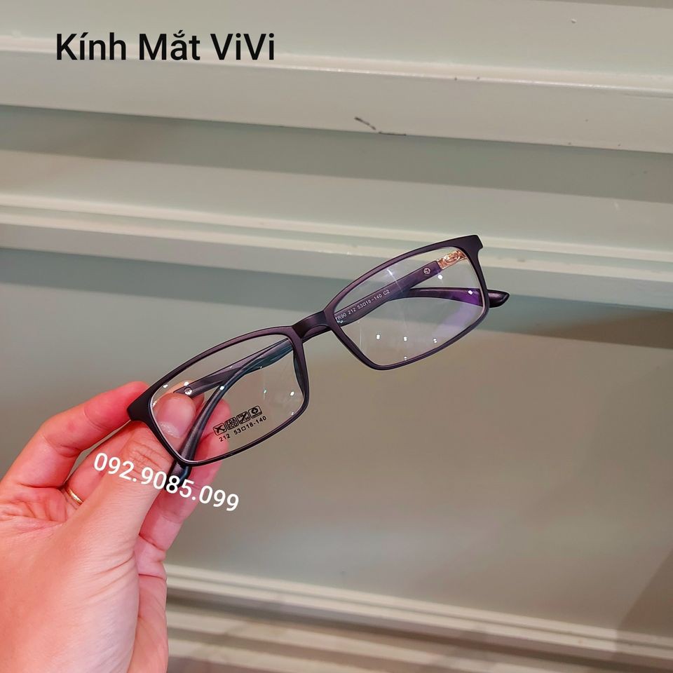 Gọng kính cận nhựa dẻo Nam Nữ dáng vuông 212 - Kính thời trang 0 độ hàn quốc + Nhận cắt cận viễn loạn | BigBuy360 - bigbuy360.vn