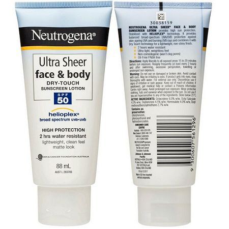 Kem chống nắng Neutrogena Ultra Sheer SPF 50+ 88ml